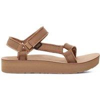 Teva Ankle Strap Flatform Sandals Brown Mix