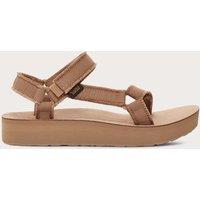 Teva Ankle Strap Flatform Sandals Brown Mix