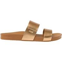 REEF Cushion Vista Metallic Flat Sliders Bronze