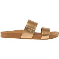 REEF Cushion Vista Metallic Flat Sliders Bronze