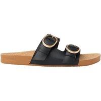 REEF Vista Kara Buckle Flat Sliders Black
