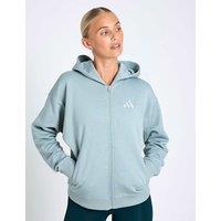 Adidas All Szn Fleece Zip Up Hoodie Light Teal