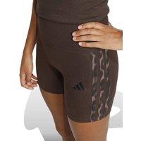 Adidas 3-Stripes Cotton Rich Sports Shorts Brown