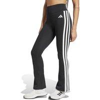 Adidas Essentials 3-Stripes High Waisted Flared Leggings Black