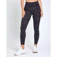 Adidas All Me Printed High Waisted 7/8 Leggings Black Mix