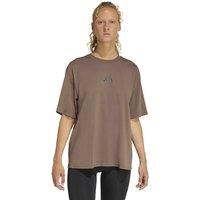Adidas Climacool Cotton Blend Oversized T-Shirt Brown