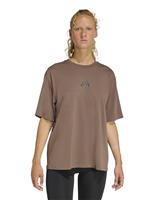 Adidas Climacool Cotton Blend Oversized T-Shirt Brown