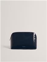 Faux Leather Wash Bag