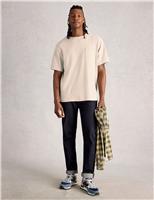 White Stuff Cotton Rich Nep Crew Neck T-Shirt Natural Mix