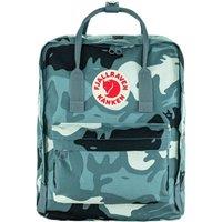 Fjallraven Cotton Blend Camo Zip Around Backpack Blue Mix