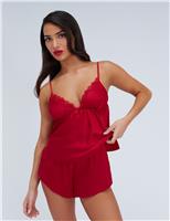 Kaya Satin Lounge Camisole Short Set