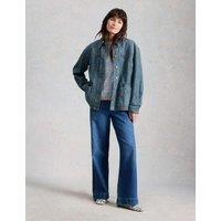 White Stuff Denim Relaxed Jacket Blue Denim