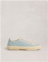 White Stuff Canvas Lace Up Trainers Navy