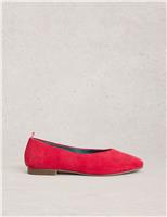 Suede Flat Ballet Pumps