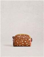 Leather Colour Block Cross Body Bag