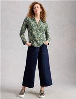 Jersey Print Collared Shirt