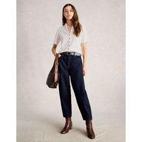 White Stuff Cotton Rich Broderie Button Through Shirt White