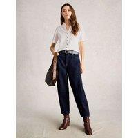 White Stuff Cotton Rich Broderie Button Through Shirt White