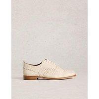 White Stuff Leather Lace Up Brogues White