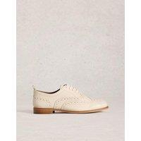 White Stuff Leather Lace Up Brogues White