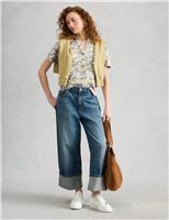 Jersey Floral Collared Shirt