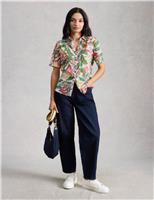 Pure Cotton Embroidery Tie Hem Top