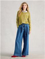 Cotton Rich Printed Round Neck Jumper