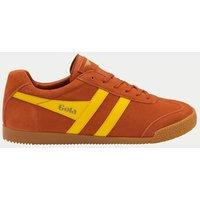 Gola Men's Harrier Suede Stripe Trainers Orange Mix