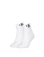 Calvin Klein 2 Pack Cotton Rich Monogram Trainer Socks Black