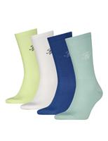 Tommy Hilfiger 4 Pack Monogram Cotton Rich Socks Gift Box Multi