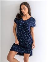 Pour Moi Sofa Loves Lace T-Shirt Hidden Support Chemise Blue Mix