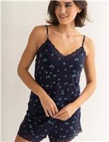 Pour Moi Sofa Loves Floral Cami Top Blue Mix