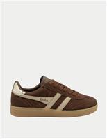 Gola Viper Suede Colour Block Trainers Light Brown