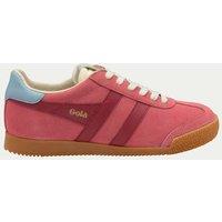 Gola Elan Suede Trainers Bright Pink