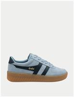 Gola Grandslam Suede Trainers Blue Mix