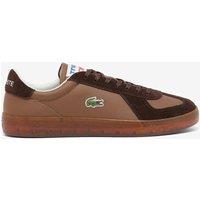 Lacoste Baseshot Pro Leather Lace-Up Trainers Black