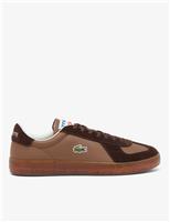 Lacoste Baseshot Pro Leather Lace-Up Trainers Black