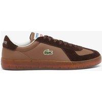 Lacoste Baseshot Pro Leather Lace-Up Trainers Black