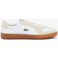 Lacoste Baseshot Pro Leather Lace-Up Trainers White Mix