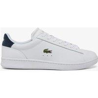 Lacoste Leather Lace Up Trainers White Mix
