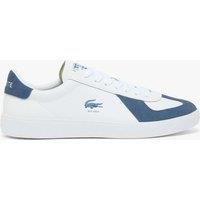 Lacoste Baseshot Pro Leather Lace-Up Trainers White Mix