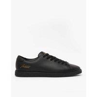 Lacoste Leather Lace Up Trainers Black