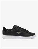 Lacoste Leather Lace Up Trainers Black
