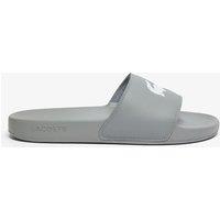 Lacoste Logo Sliders Grey Mix