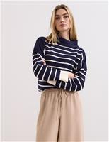 Striped Roll Neck Jumper