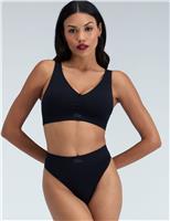 Rib Seamless High Waisted Thong