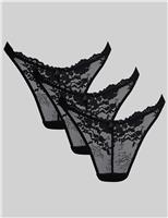 3 Pack Fran Lace Thongs