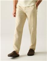 Hadlin Cotton Linen Blend Trousers