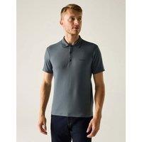 Regatta Maverik Stretch Tipped Collar Polo Shirt Grey