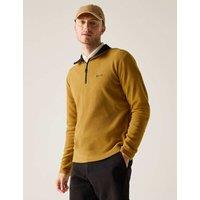Regatta Thompson Funnel Neck Half Zip Fleece Brown